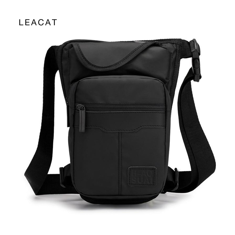 Leacat túi đeo hông túi đeo chân chất lượng cao bằng nylon cho nam, túi đeo hông túi đeo hông nam đeo chéo vai cơ thể thường ngày đi xe máy