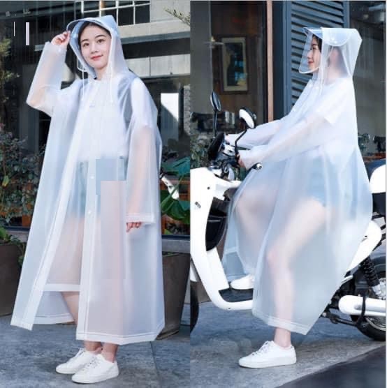 Áo Mưa Bộ Nữ, Áo Mưa Toàn Thân Vải Dù Chống Thấm Măng Tô, Áo phù hợp cho cả Nam và Nữ.