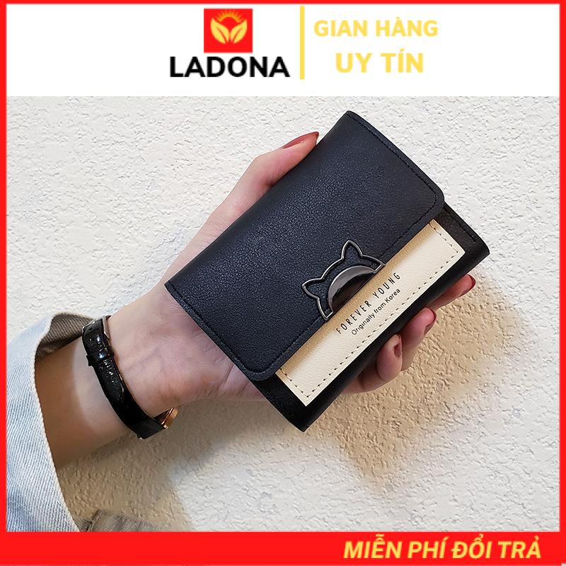 Ví mini ví nữ ngắn đẹp cầm tay nhiều ngăn giá rẻ siêu hot LADONA VN7