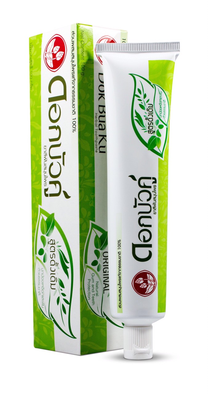 (LỐC 6 TUÝT) Kem Đánh Răng Thảo Dược Thái Lan Twin Lotus Dok Bua Ku Original 150gr