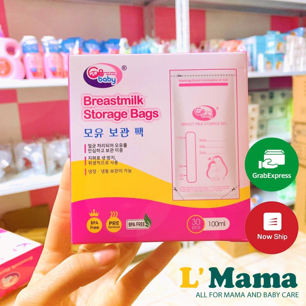 Hộp 30 Túi Trữ Sữa Mẹ GB Baby Hàn Quốc Dung Tích 100ml