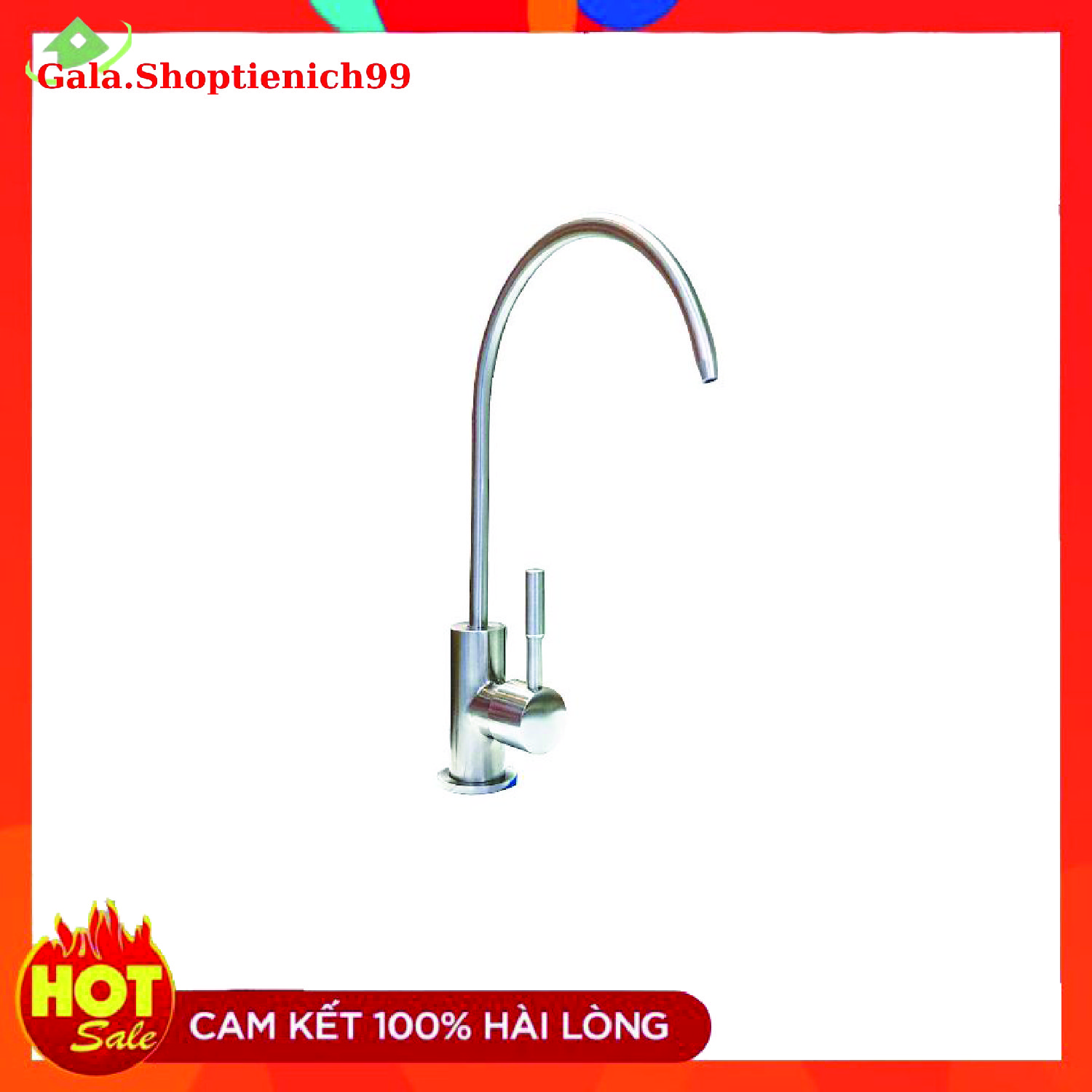 Vòi máy lọc nước RO-Vòi inox 340 sáng bóng lắp cho các loại máy lọc nước RO và Nano