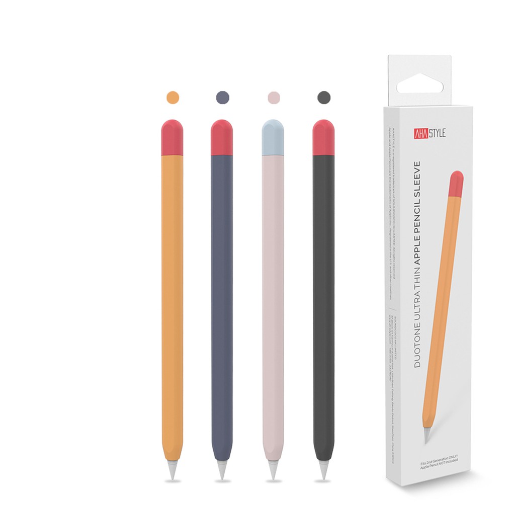 Ốp Case Apple Pencil 2 Silicone Cao Cấp Kiểu Bút Chì  Thương Hiệu AHA STYLE