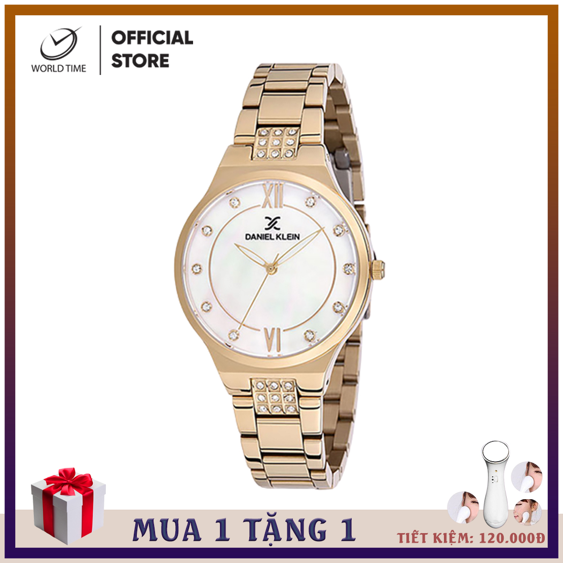 Đồng Hồ Nữ Dây Kim Loại,Daniel Klein DK12069, Full Box và Thẻ Bảo Hành Quốc Tế 2 Năm, Kính Mirenal, Chống Nước, Phân Phối Chính Thức