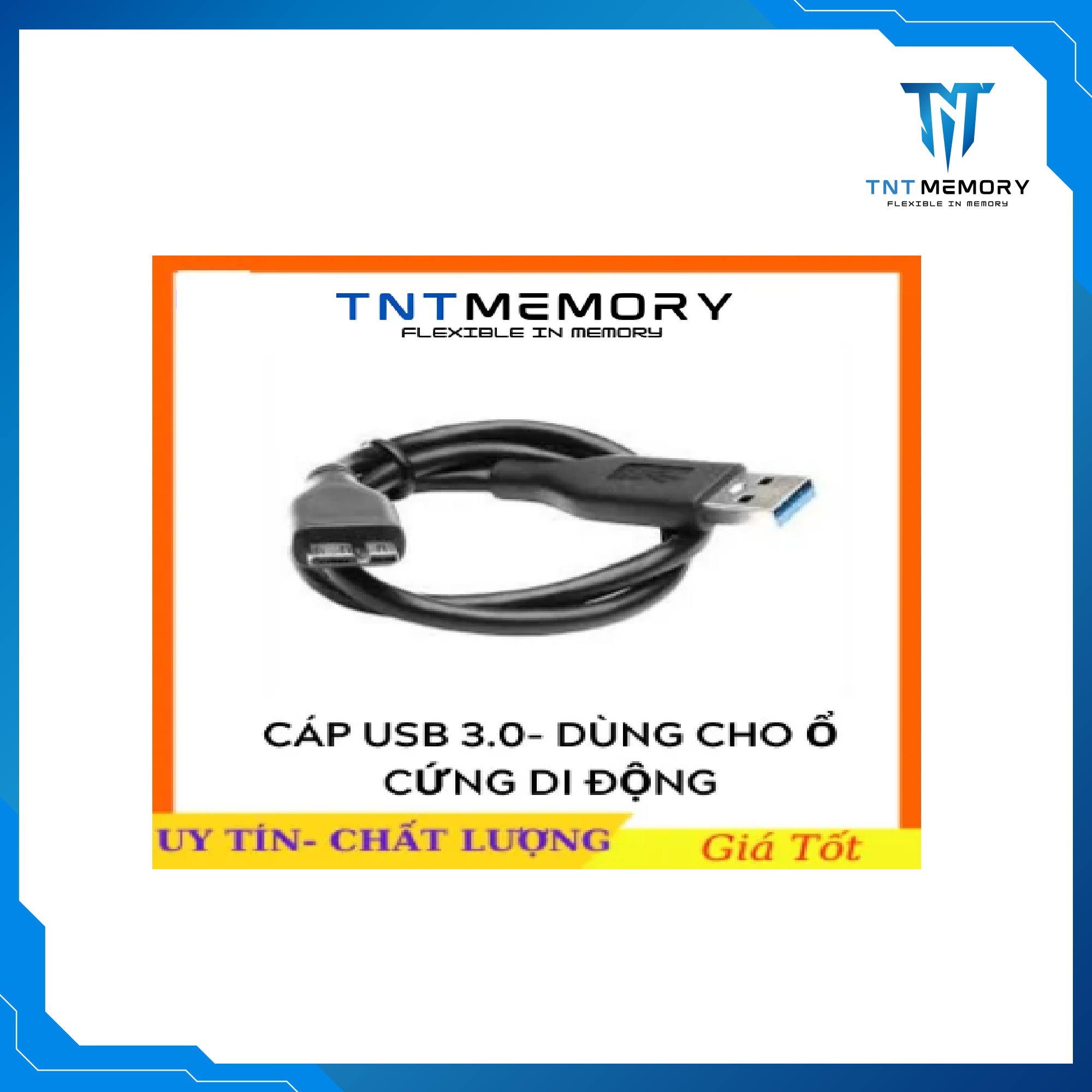 Dây cáp usb 3.0 / 2.0 zin dùng cho ổ cứng di động