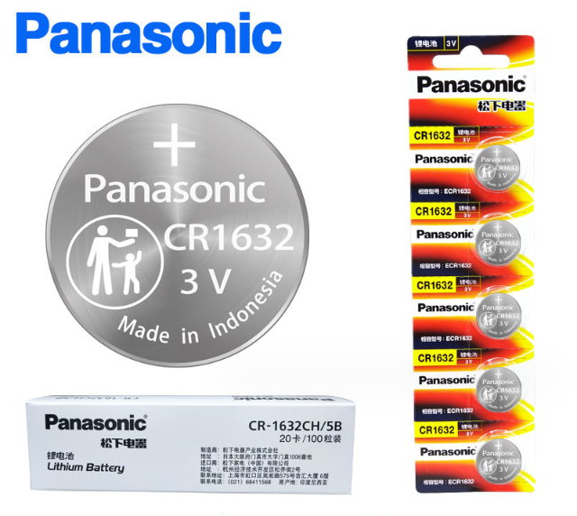 Pin cảm biến áp suất lốp Panasonic 3V lithium CR1632 HÀNG CHÍNH HÃNG MỚI
