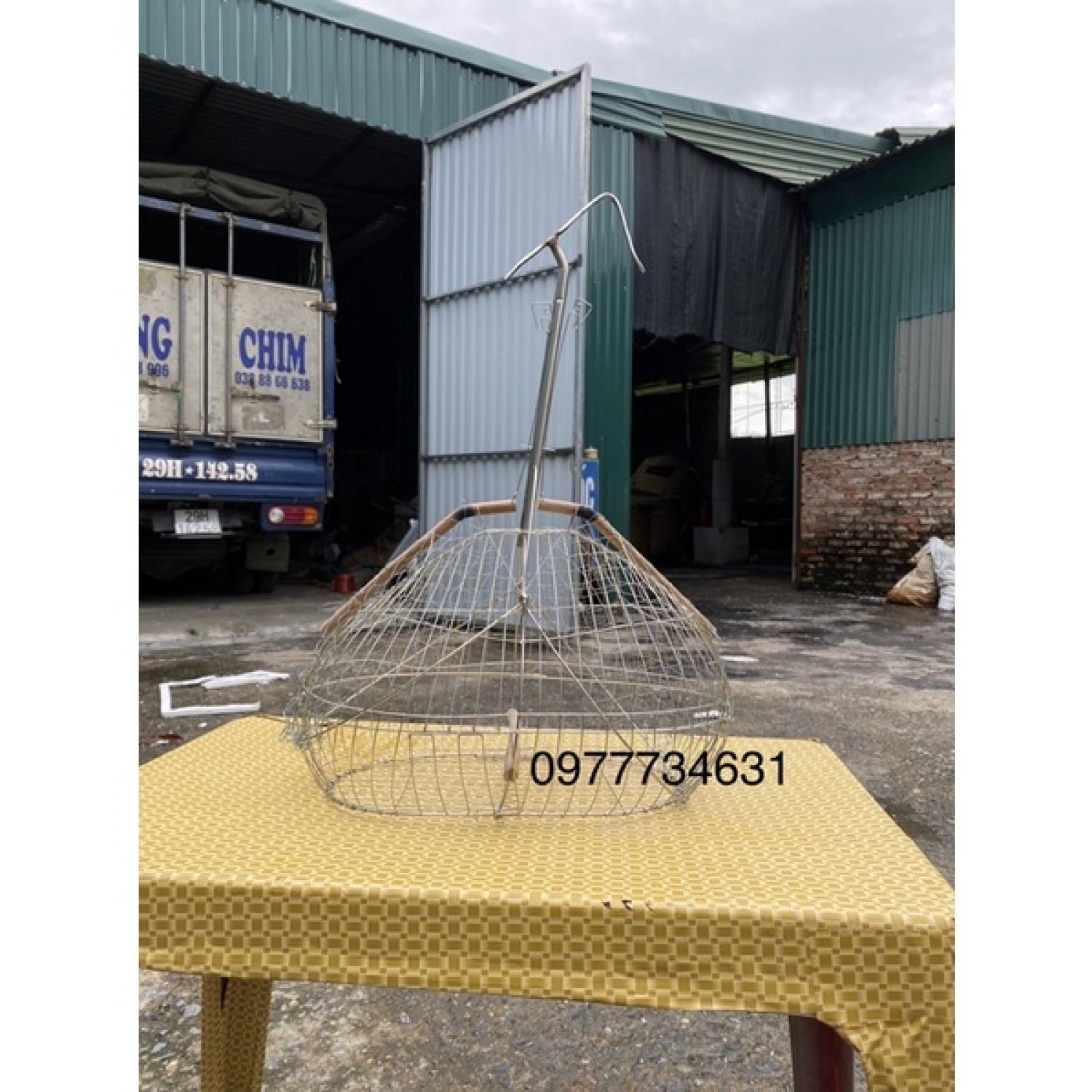 Lồng bẫy chim chào mào, chích choè, vành khuyên 2 cửa chất liệu inox cứng cáp