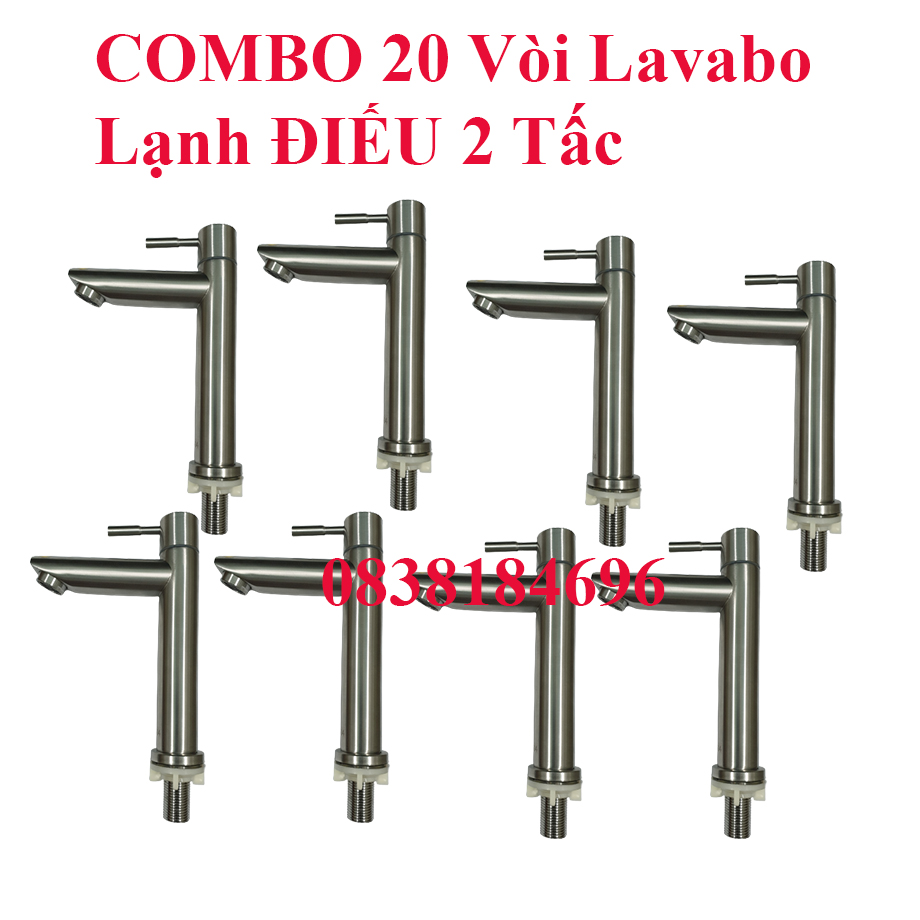 Combo 10 vòi lavabo lạnh cao 20cm, combo 20... 9, 8,7 lựa chọn ... inox 304 vòi lavabo lạnh cao 10cm inox 304 cao 15cm nổi chậu, combo 20 vòi lavabo điếu ống free ship lựa chọn