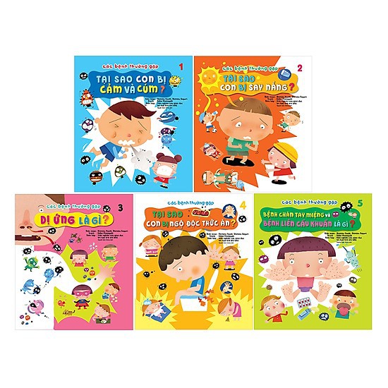Sách Ehon nhật bản Các bệnh thường gặp