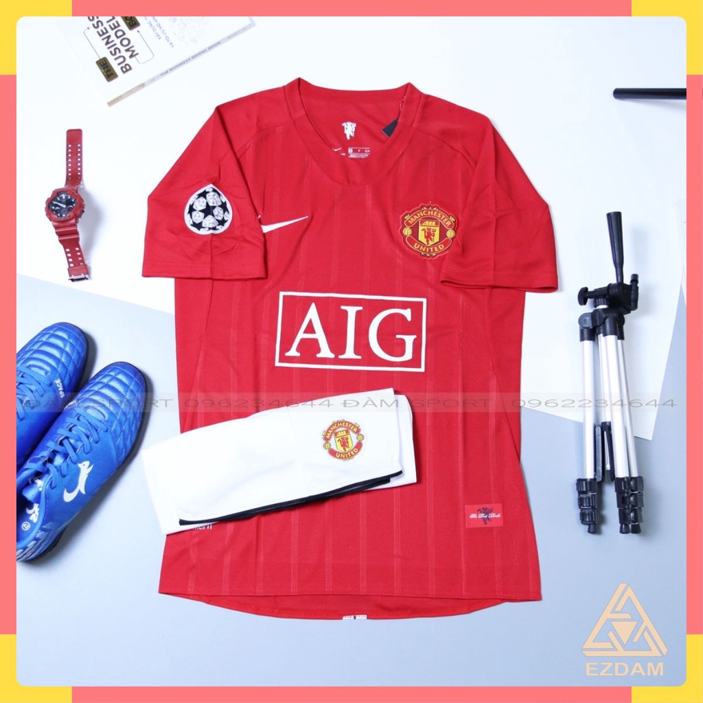 Áo Bóng Đá MU ĐỎ 2008 , Áo Đá Banh Hàng Thái Đẹp