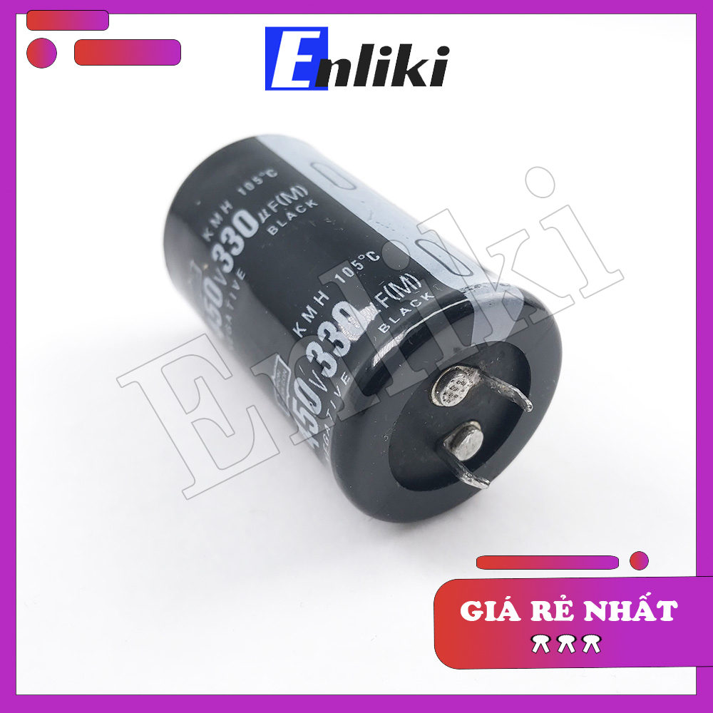 Tụ 330uf 450v chân cứng kích thước 30x50mm