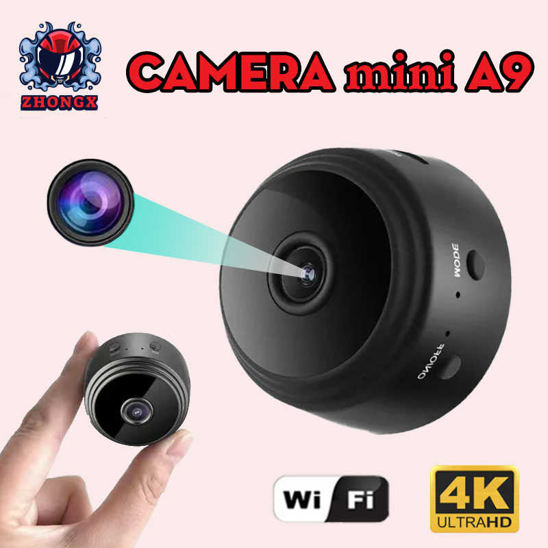 Camera mini A9 HD 1080P không dây mini wifi camera với tầm nhìn ban đêm hồng ngoại camera an ninh gia đình có thể xem điện thoại trên điện thoại kết nối camera mini