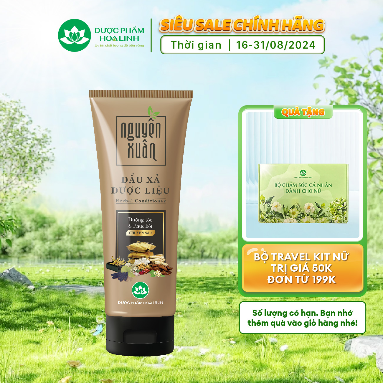 Dầu xả dược liệu Nguyên Xuân 150ml