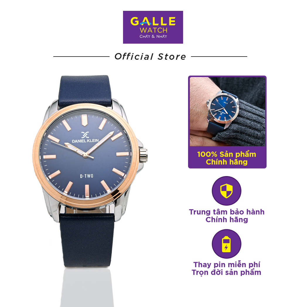 Đồng Hồ Nam DANIEL KLEIN Chính Hãng - Galle Watch Store - Đồng Hồ Mặt Kính Cứng Dây Đeo Da Cao Cấp, Chống Nước, Đồng Hồ Nam Sang Trọng, Cao Cấp Bảo Hành 24 Tháng, Thay Pin Miễn Phí Trọn Đời DK.1.12626