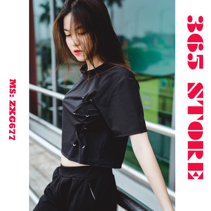 CÓ BÁN LẺ ÁO VÀ QUẦN Set bộ nữ croptop uze kèm quần jogger túi hộp cực chất cá tính