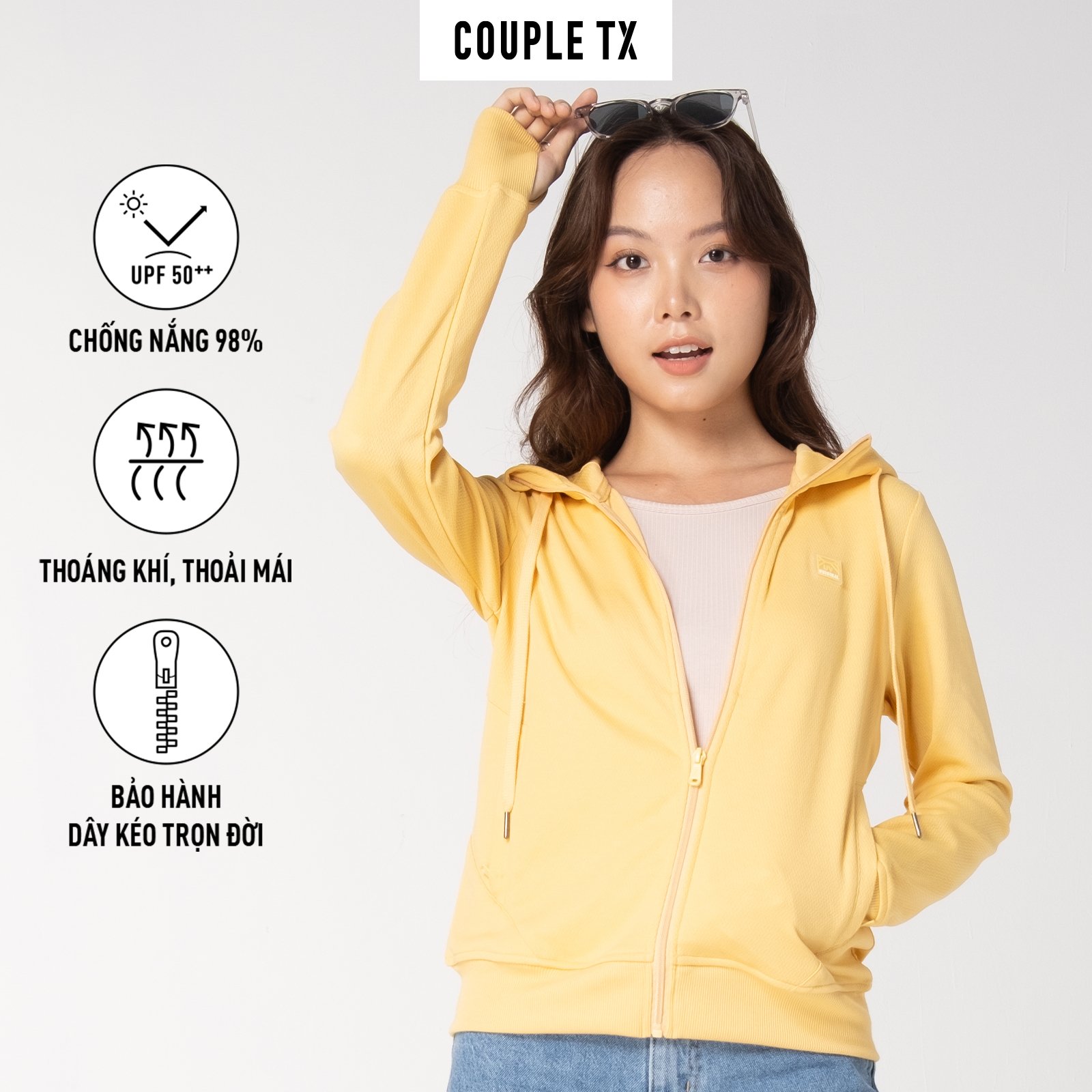 COUPLE TX - Áo Khoác Nữ Chống nắng Anti Uv Original WOK 2051