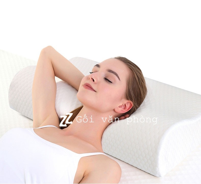 Gối Nằm Cao Su Non Chất Lượng Cao. Đầu Tư Giấc Ngủ là Đầu Tư Cho Sức Khỏe (kt 50cm - 30cm) Đạt Tiêu Chuẩn Quốc Tế An Toàn Với Sức Khỏe Người Sử Dụng