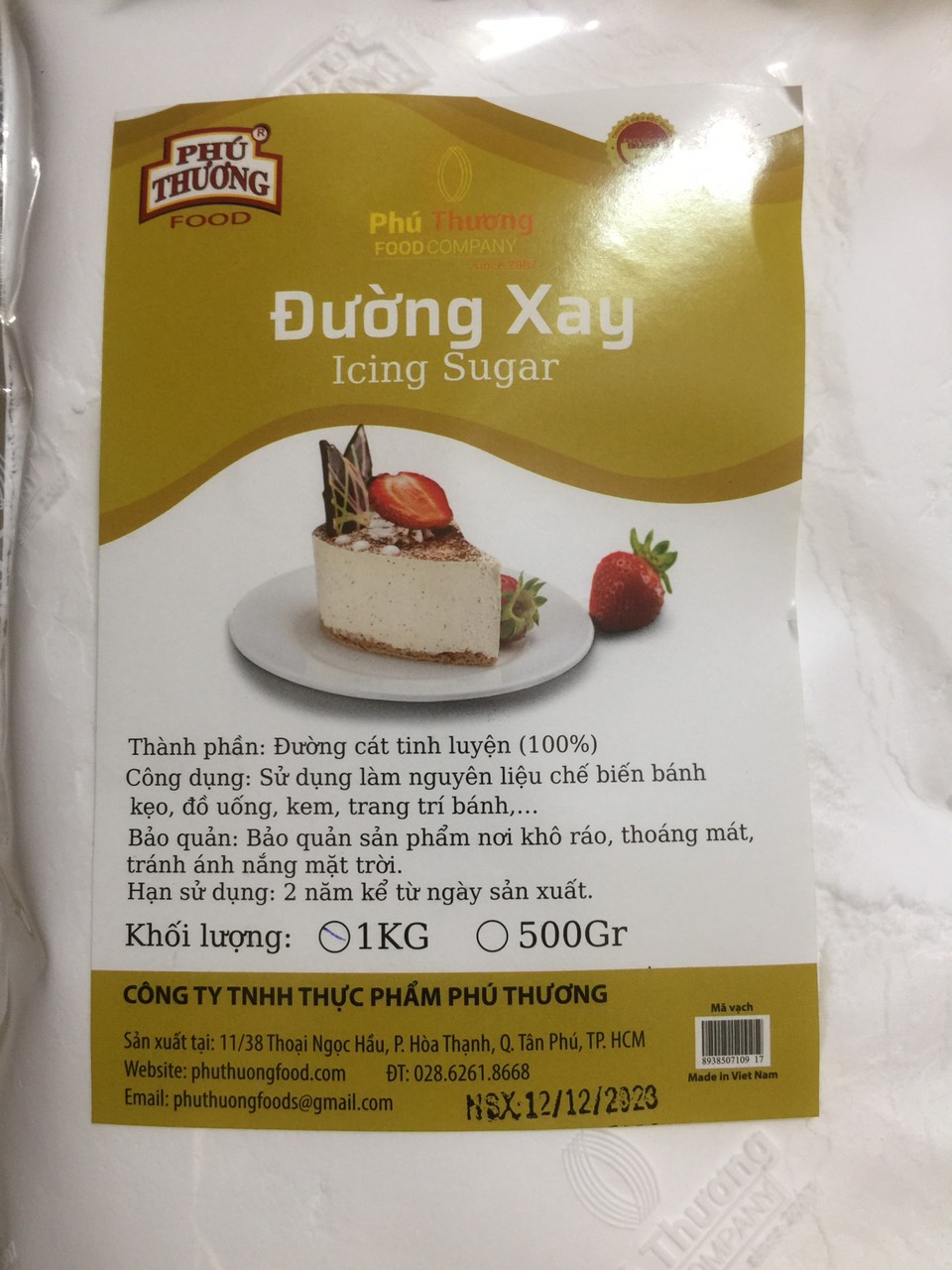 Đường xay mịn làm bánh hiệu phú thương