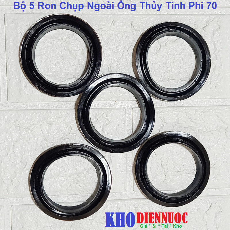 Bộ 5 Ron Chụp Ngoài Ống Thủy Tinh Phi 70 dùng cho máy nước nóng năng lượng mặt trời