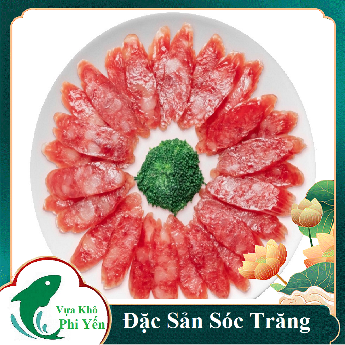Lạp xưởng tôm tươi đặc sản sóc trăng