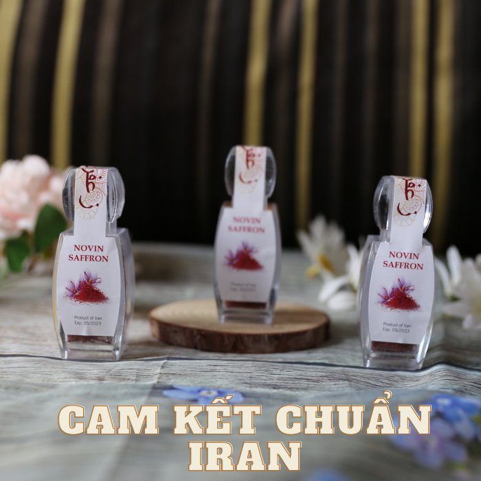 [TẶNG 5 GR NỤ HỒNG KHÔ IRAN UỐNG KÈM] [COMBO 3 LỌ 1 GR] SAFFRON NHỤY HOA NGHỆ TÂY CHUẨN IRAN SỢI TO, DÀI