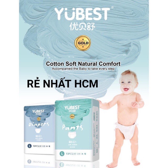 [HCM] Tã /Bỉm yubest Gold Dán/ Quần szie S90 ,M84, L78, XL72 ,XXL66, XXXL60