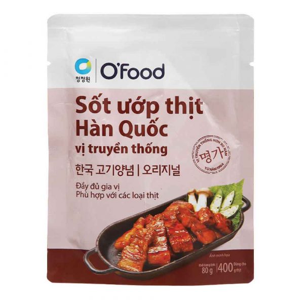 Sốt Ướp Thịt Hàn Quốc Vị Truyền Thống O'Food 80gr - Giao Siêu Tốc HCM