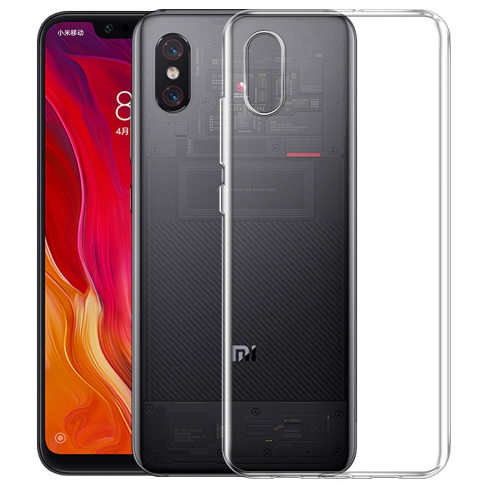 Ốp Dẻo Trong Suốt Cho Xiaomi Mi 8 Pro Loại A+ (trắng trong suốt)