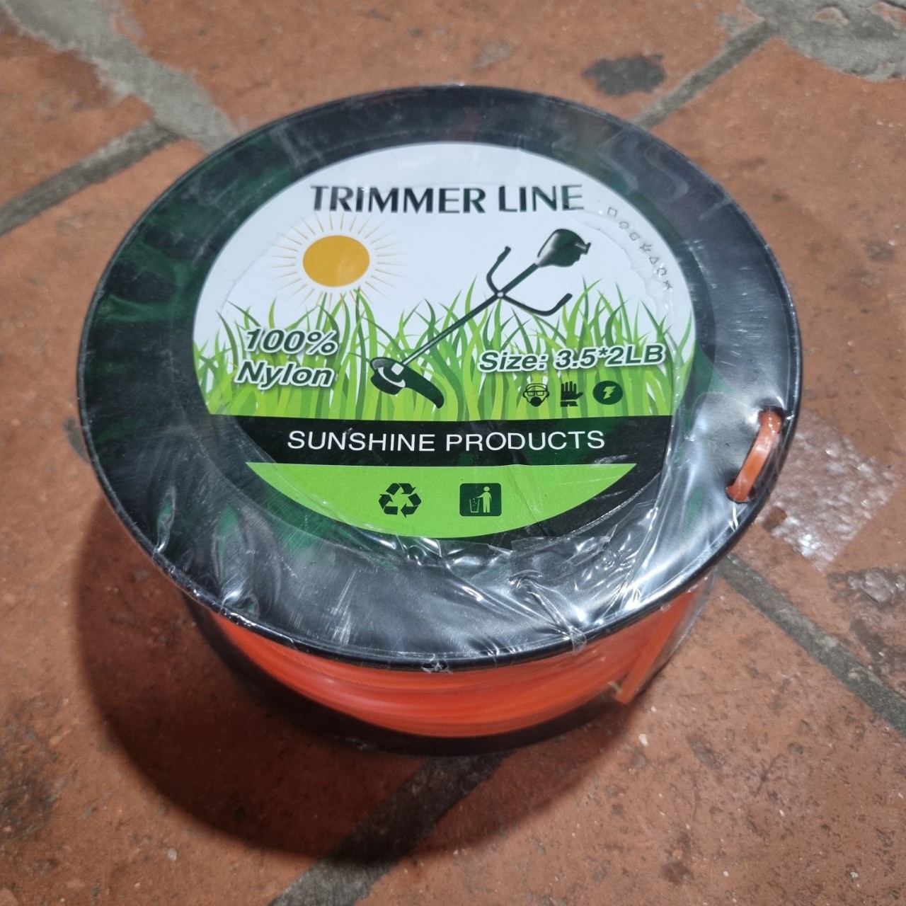 Cước cắt cỏ vuông đỏ cuộn 3.5mm - 1kg, cước tròn đỏ 3.0 - dài 150m,sắc bén và siêu dẻo dai cắt sát tận chân cỏ