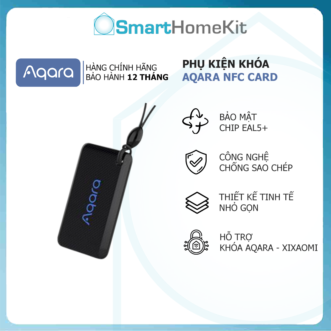 Thẻ từ NFC dùng cho khóa thông minh Aqara AN100 N200 P100 Series App Eal5