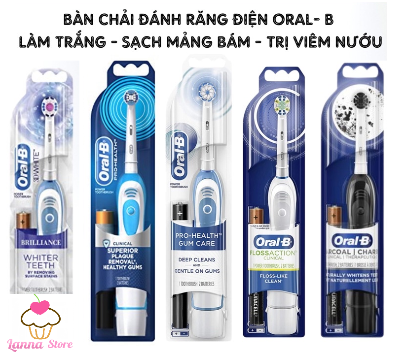 Bàn chải điện oral-b, bàn chải đánh răng điện oral-b đầu bàn chải oral-b - 3d white - gum care- precision