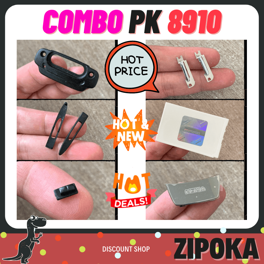 Điện thoại NOKIA 8910, 8910i hay hư hỏng linh phụ kiện. Combo 6 món dùng thay thế hỏng hóc Nokia trượt huyền thoại 8910 - ZIPOKA