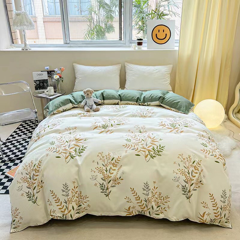 TRỌN BỘ CHĂN GA GỐI 4 MÓN COTTON POLY NHẬP KHẨU CAO CẤP NHIỀU MẪU MỚI ( ĐƯỢC CHỌN MÀU)