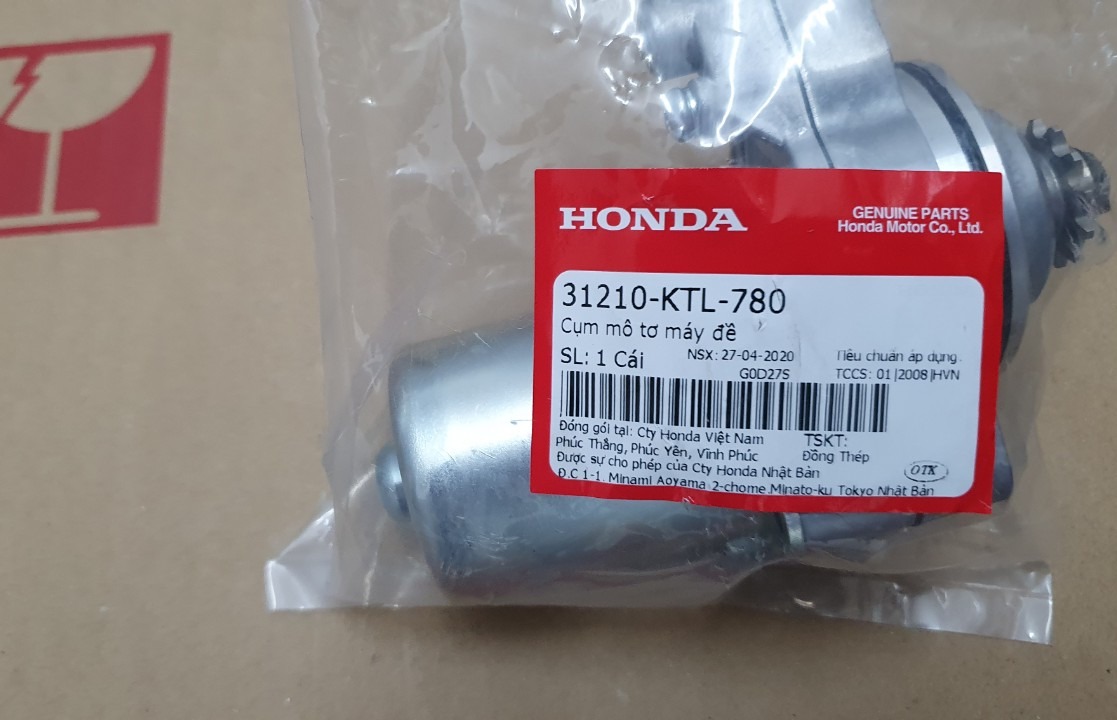 Cụm môtor đề xe wave 100
