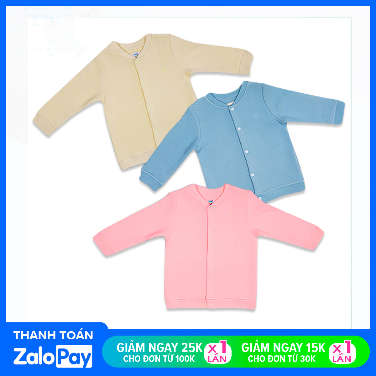 Áo khoác chần bông cho bé bo cổ ấm áp, áo khoác thu đông cho bé tới 3 tuổi, hàng chính hãng xuất khẩu HAKI BB016 (4-15kg)