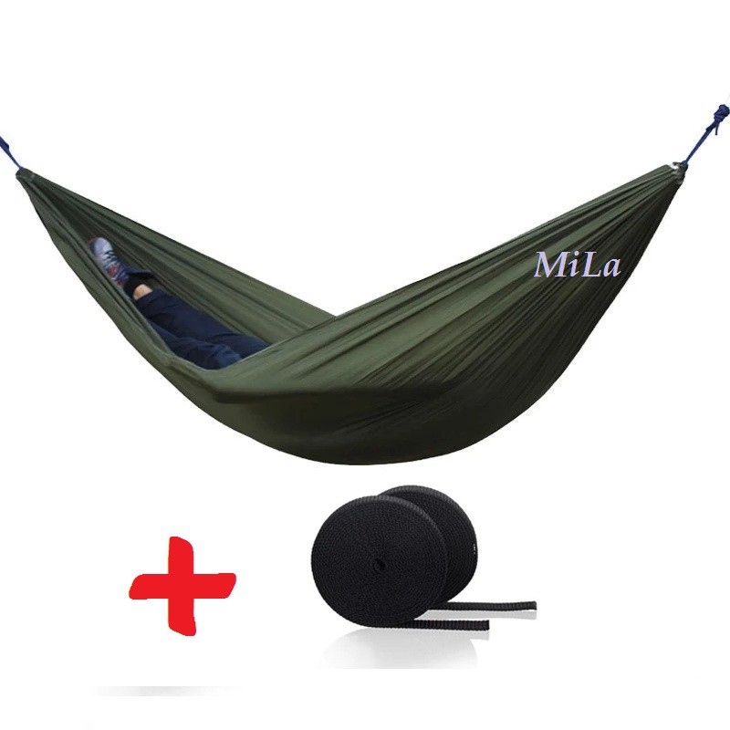 Võng dù thái lan 2 lớp mát tặng kèm 5m dây