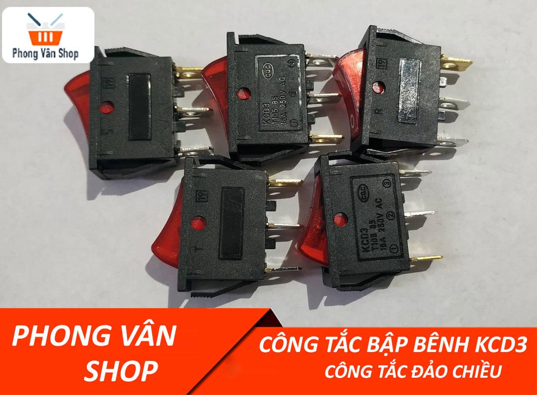 10 Công tắc bập bênh KCD3 16A- Công tắc 2 kênh