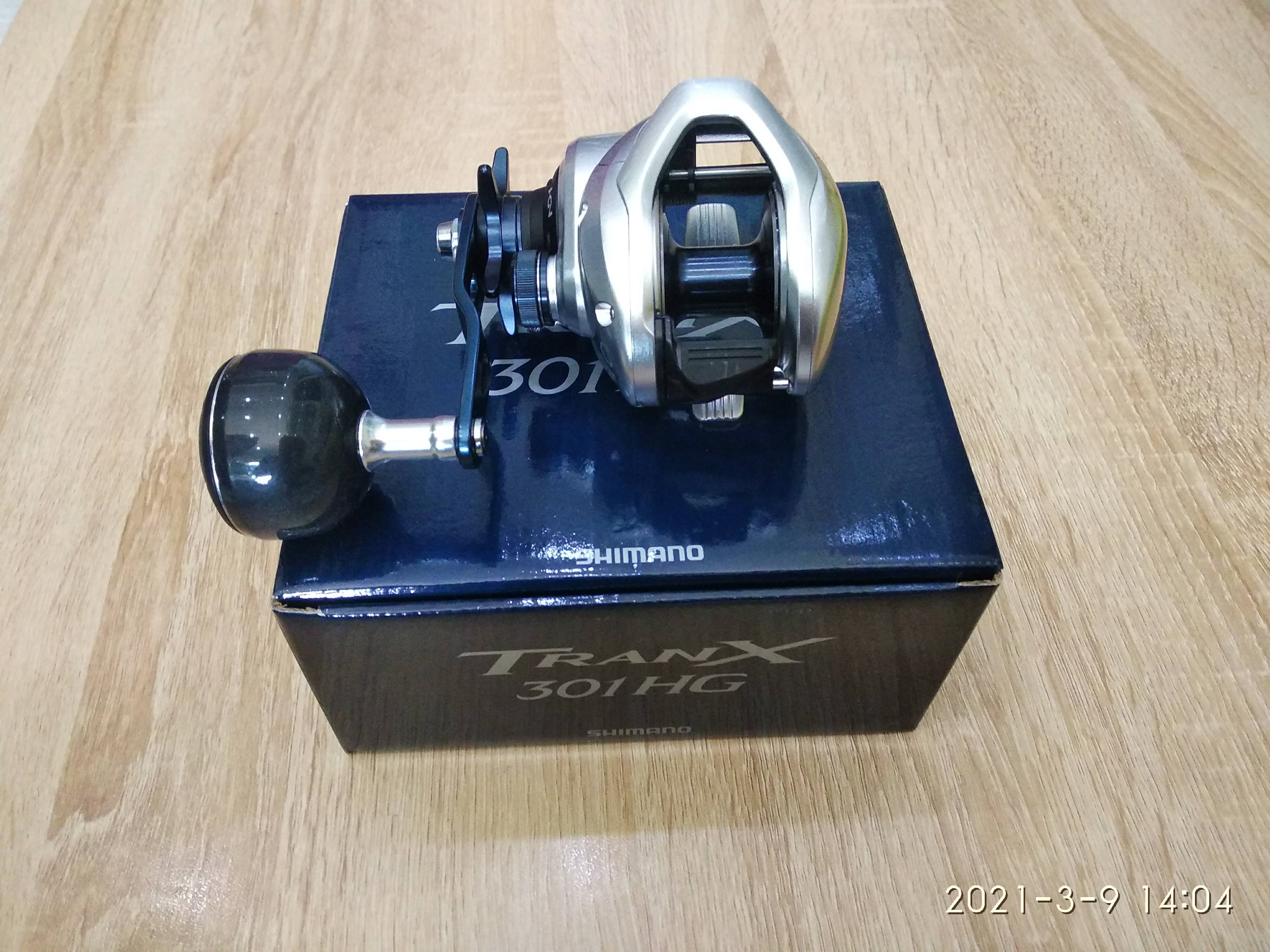 Máy câu cá shimano tranx 301hg - máy ngang - tay trái
