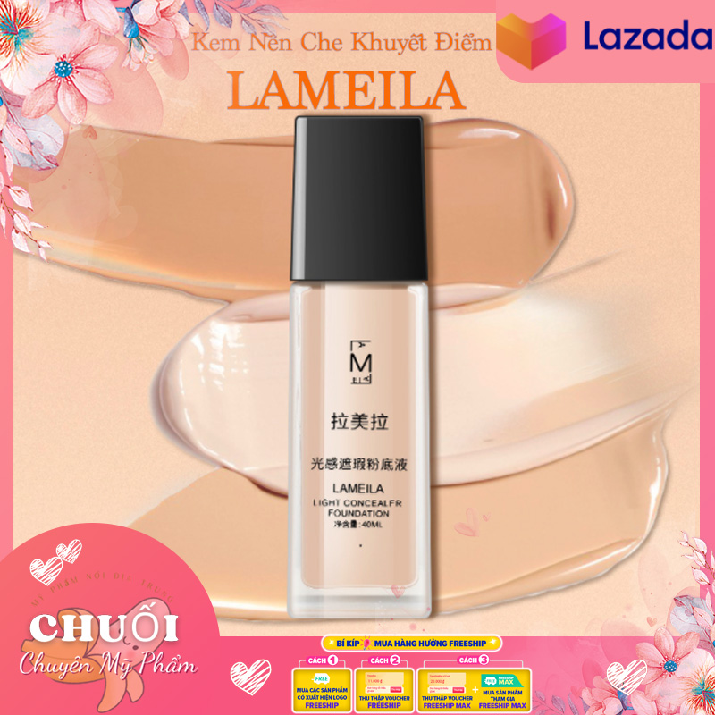 Kem Nền BB Cream M 3020 Lameila 40ml Chính Hãng Nội Địa | Kem nền che khuyết Lameila Light Concealer Foundation | Kem nền che khuyết điểm lameila M light concealer foundation