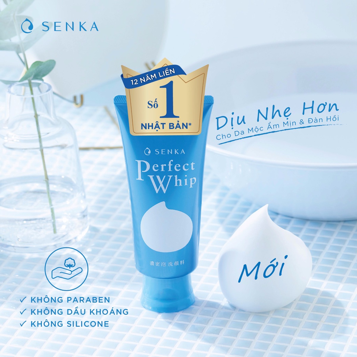 Sữa Rửa Mặt Senka Perfect Whip