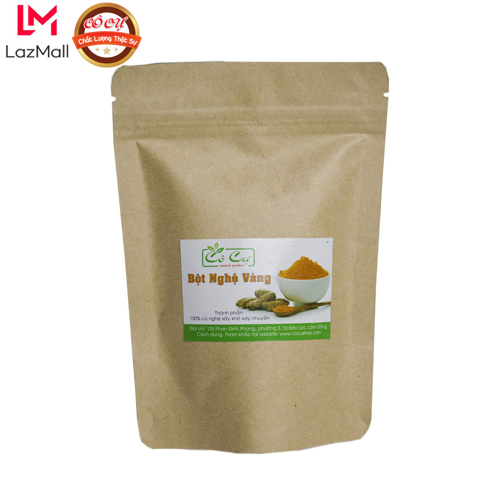 Bột nghệ vàng nguyên chất Cô Cự túi giấy 30gr