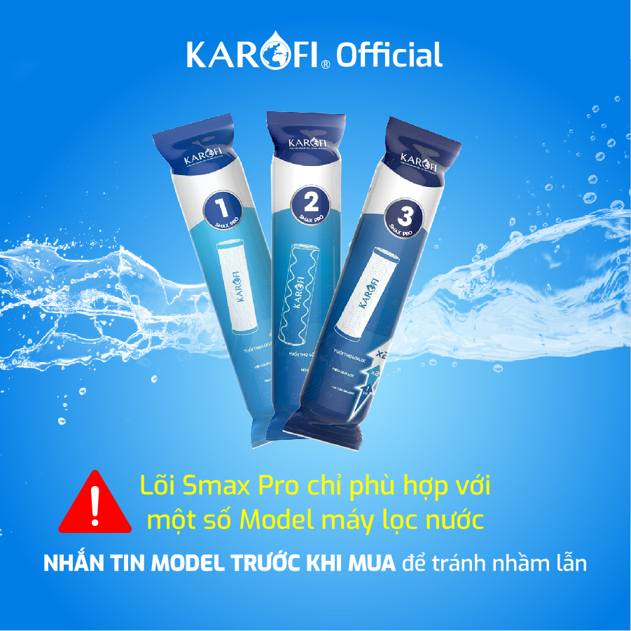 Bộ lõi lọc Smax Pro Karofi hàng chính hãng
