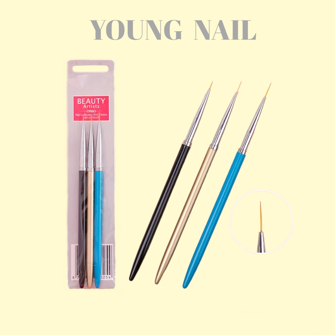 Cọ 3 cây bộ cọ vẽ nét