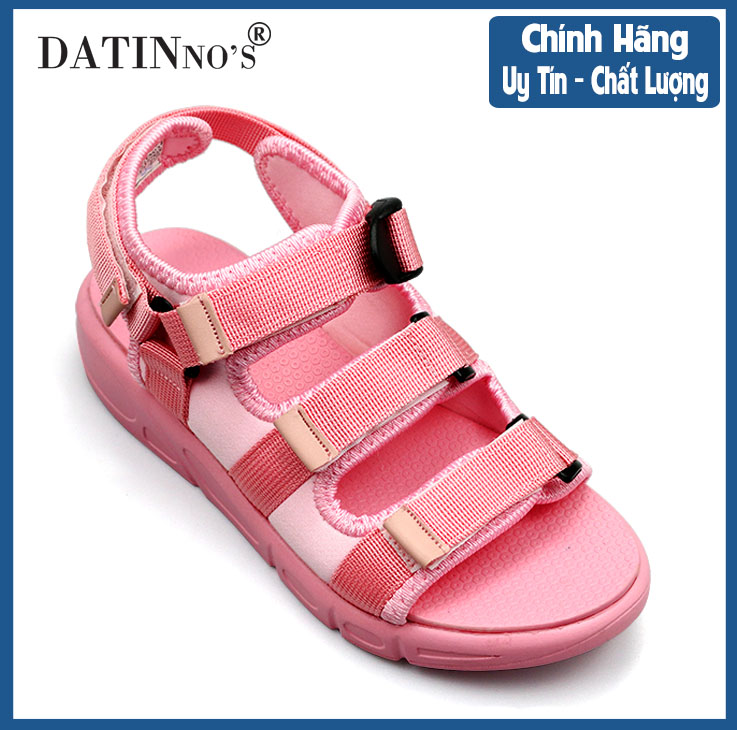 Dép Sandal Nữ Quai Hậu, Sandal Nữ 3 Quai Ngang Màu Hông DATINNOS (Hồng) - DT33