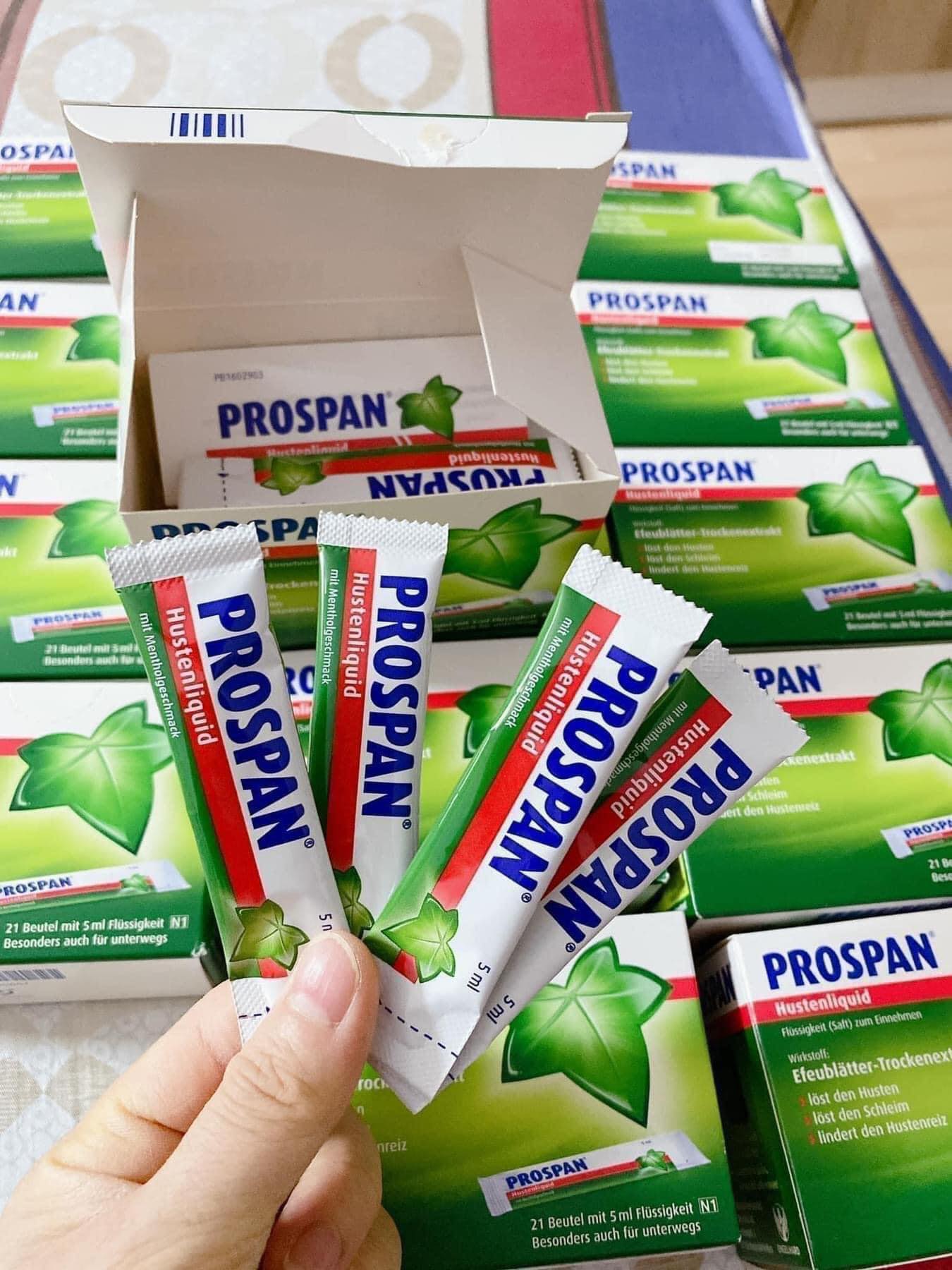 Hộp 21 gói Siro ho thảo dược Pro span Đức 5ml/gói