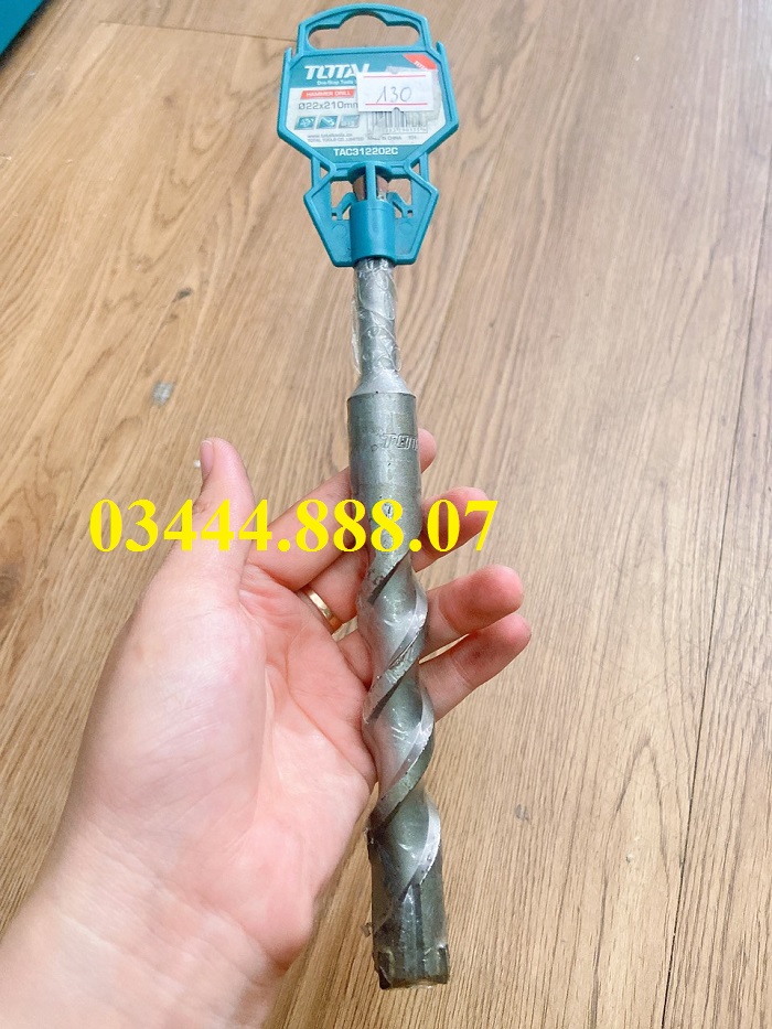 22x210mm mũi khoan bê tông bốn cạnh total tac312202c chính hãng - siêu thị đồ nghề