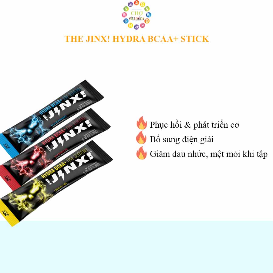 Thực phẩm bổ sung phục hồi phát triển cơ bắp, bổ sung điện giải sample jinx hydra bcaa