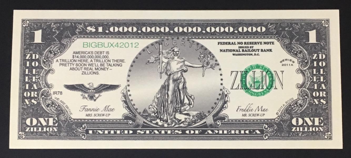 Tiền Kỷ Niệm 1 Triệu Tỷ Dola Mỹ