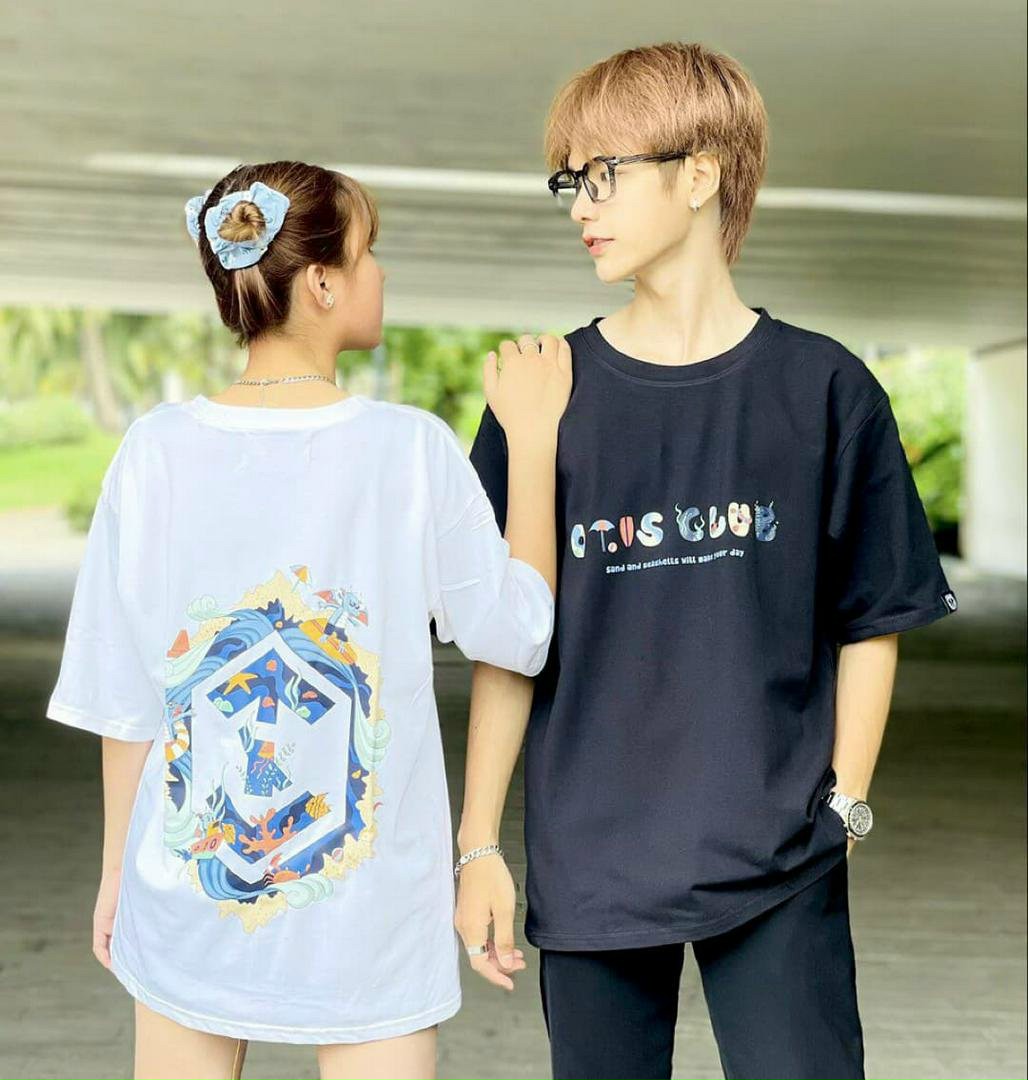 Áo thun nam nữ cặp đôi Unisex OTUS CLUB chất thun cotton 100% dày dặn mềm mịn chất đẹp
