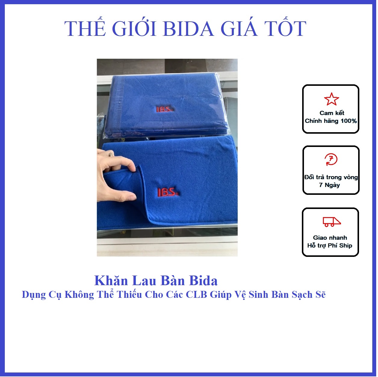 Khăn lau bàn bida, khăn vải lau mặt bàn bida - sản phẩm rất cần thiết để vệ sinh bàn bida sạch sẽ